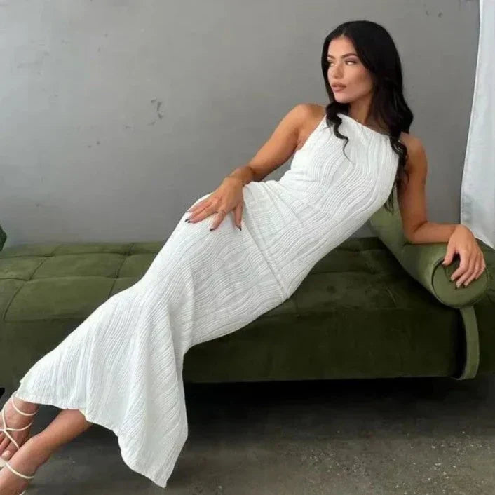 Capri - Robe Luxe Texturée en Relief