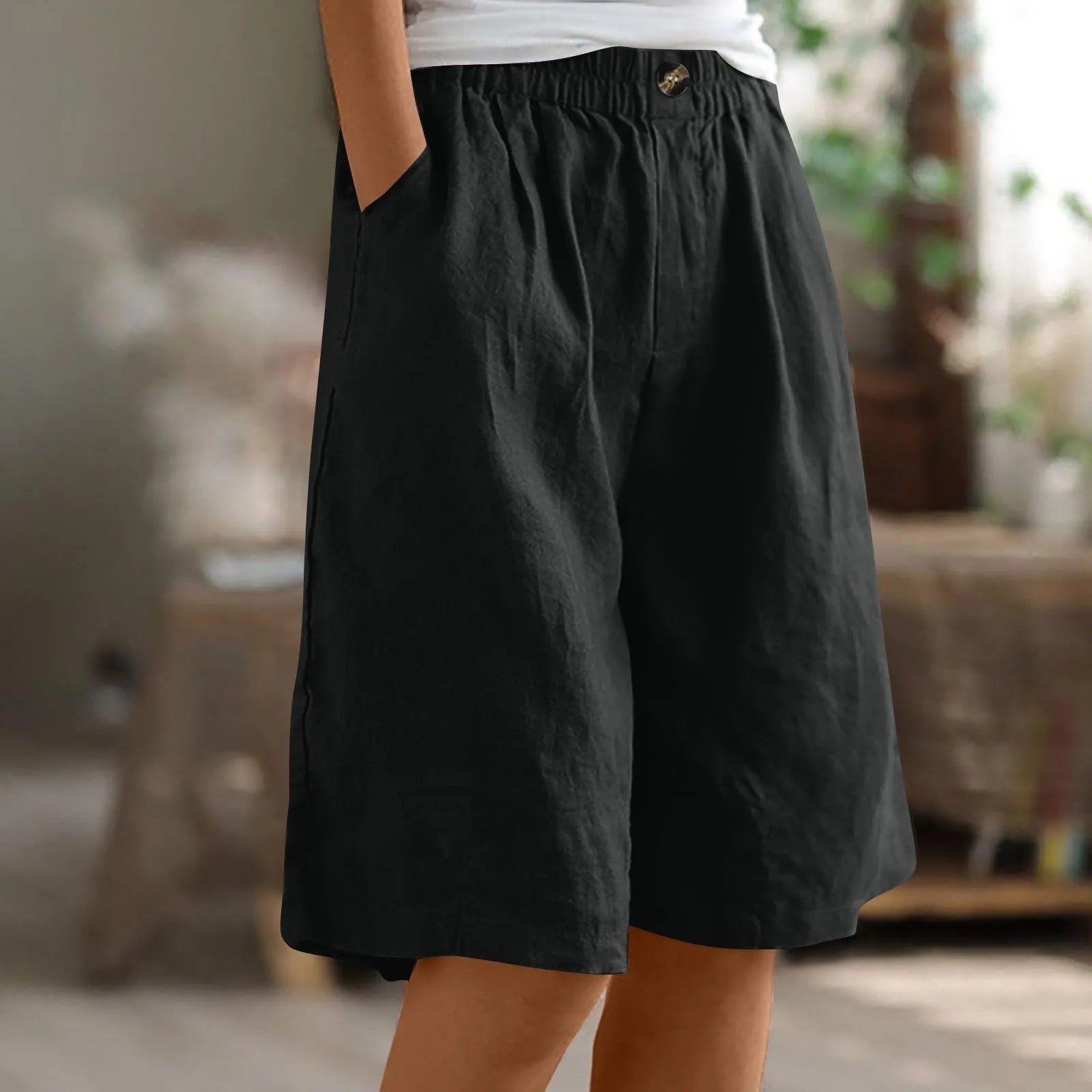 Siloe - Shorts Oversize de Estilo Bohemio