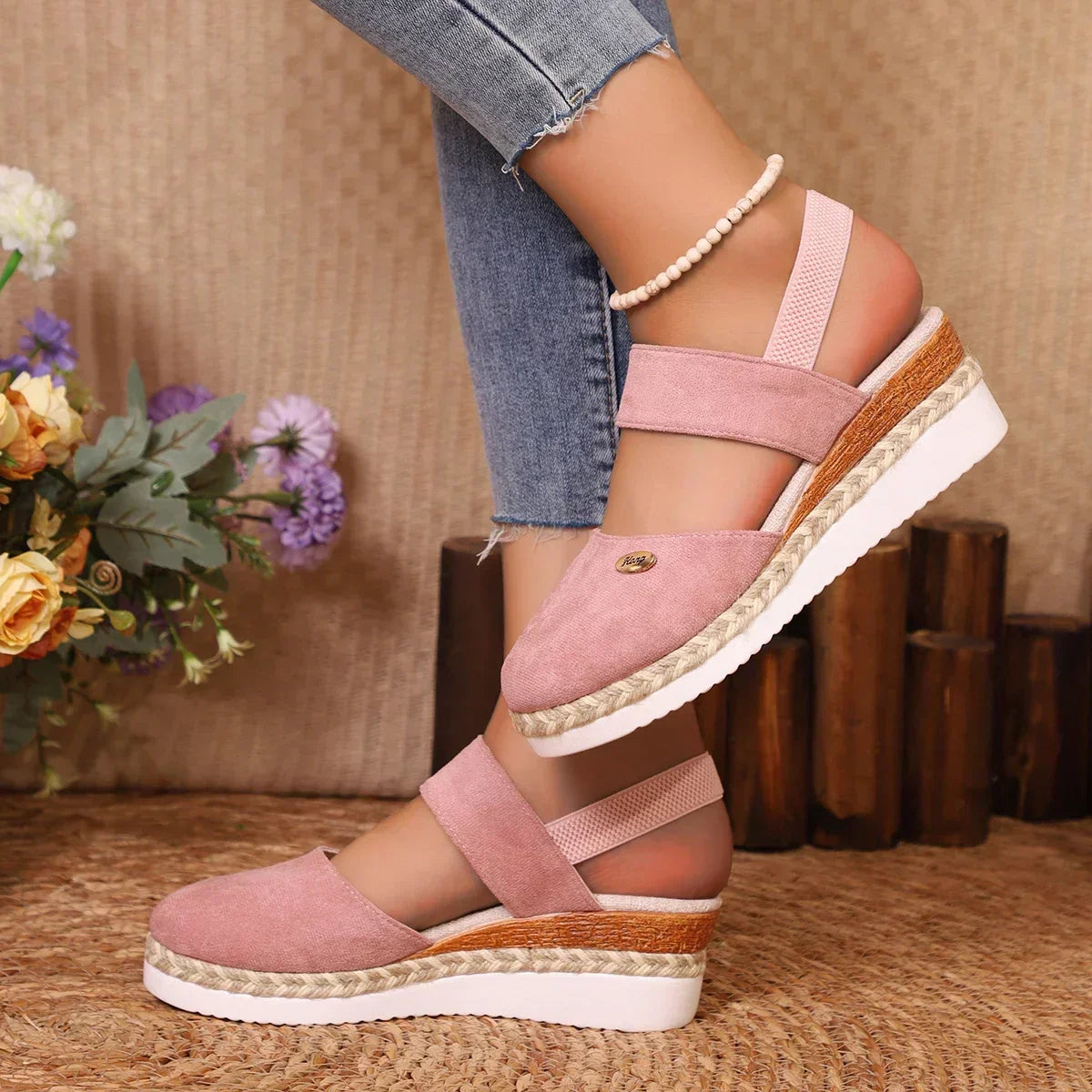 Dalina - Ortopædiske Espadriller med Platform