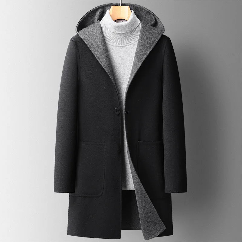Nelson - Manteau à Capuche en Laine Premium