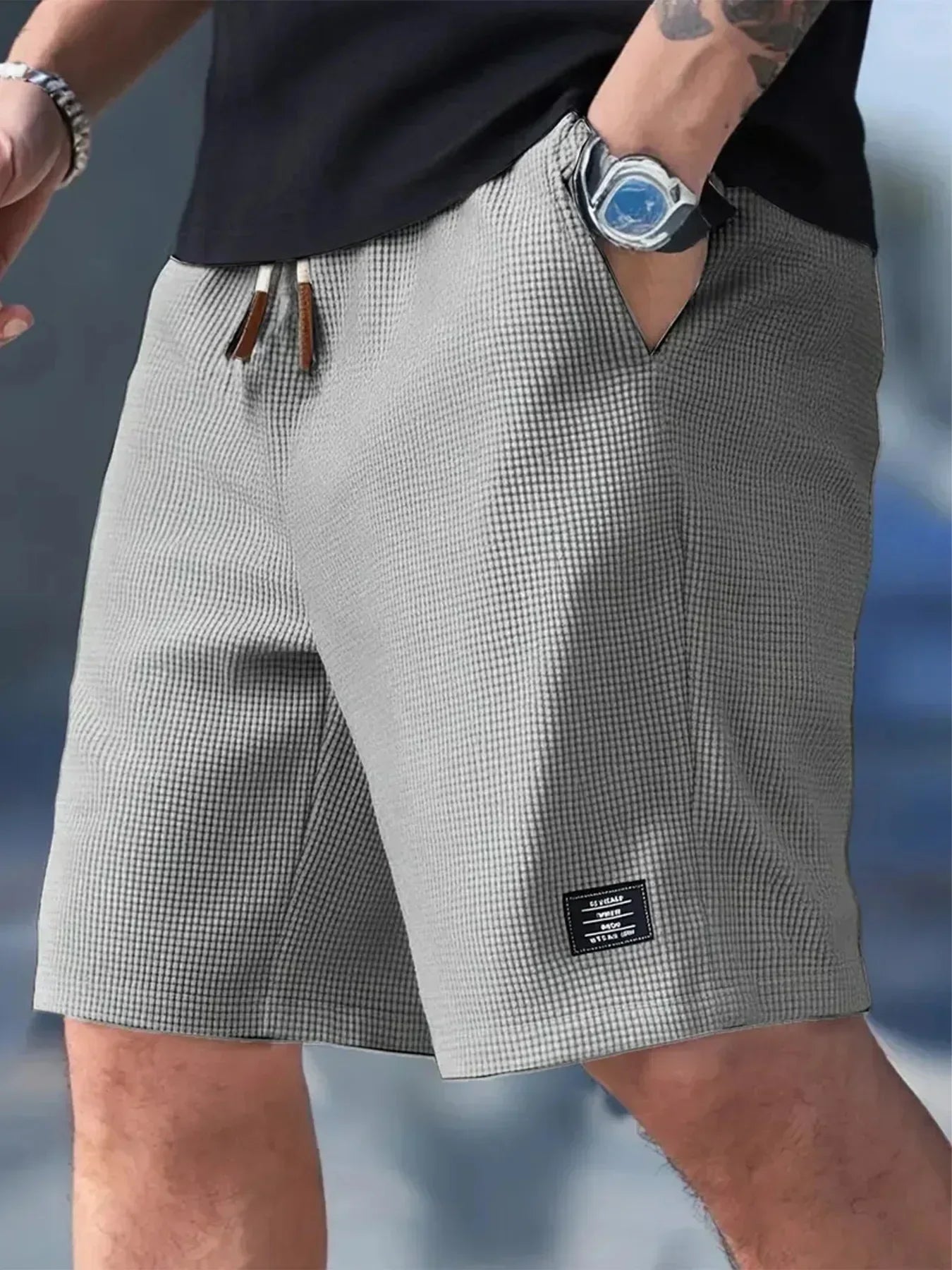 Aronis - Shorts Premium Transpirables con Textura