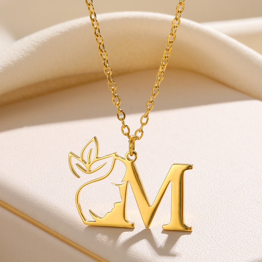 Zagreb - Collier Initial Personnalisé