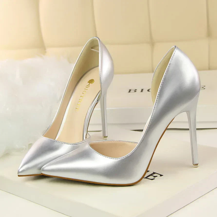 Veronica - Escarpins Vernis Cuir Qualité Italienne