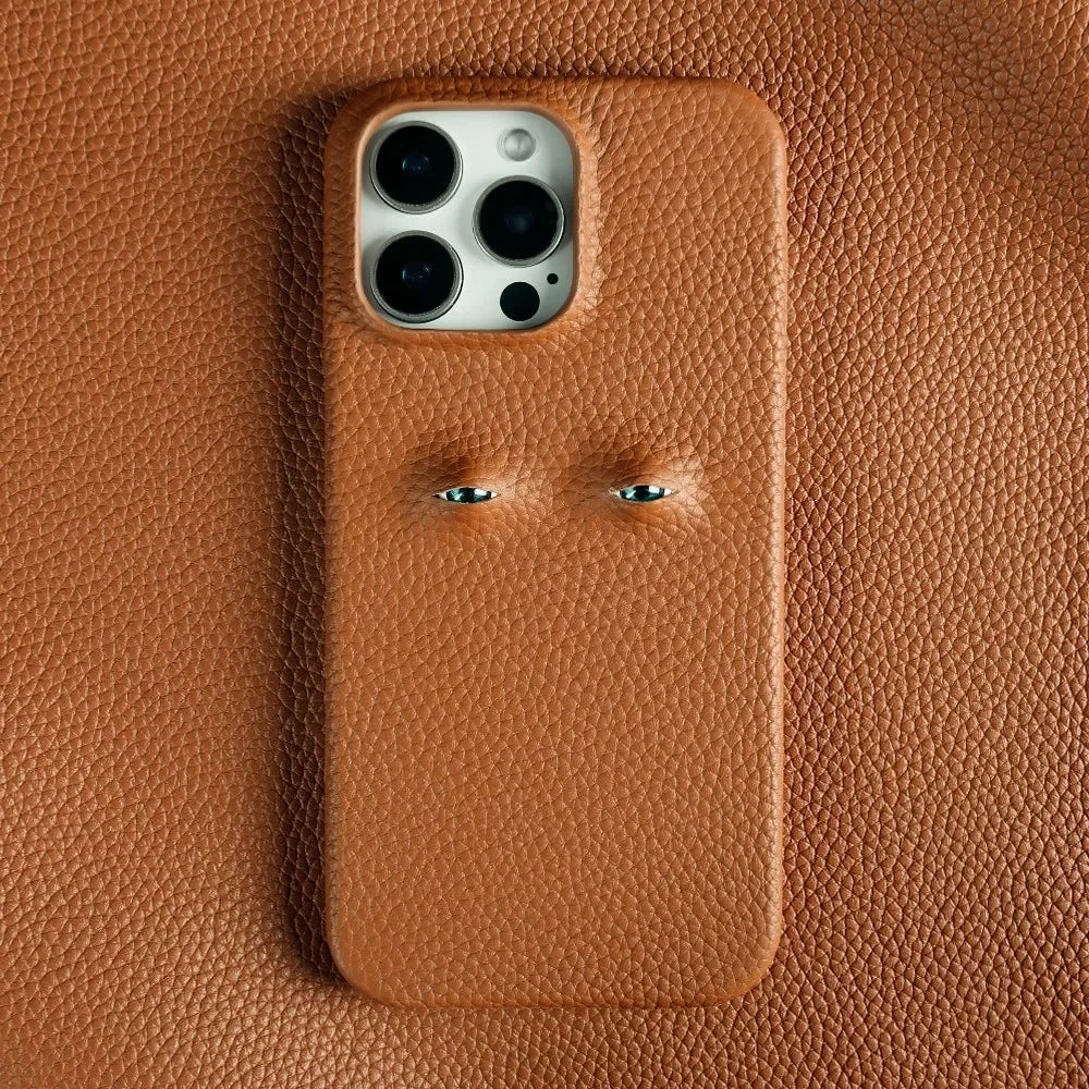iGuard™ - Coque Observatrice en Cuir iPhone