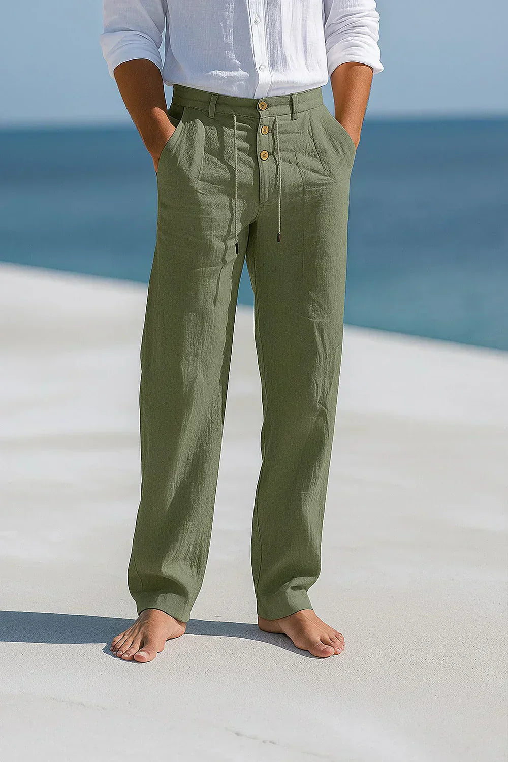 Corentin - Pantalones de Lino Elegantes y Refinados
