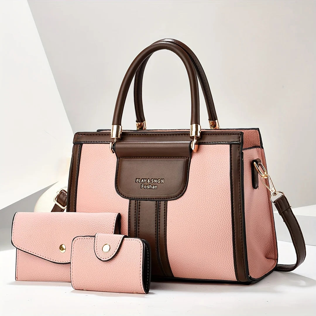 Mallia - Conjunto de Bolsos de Cuero 3pzs Elegante