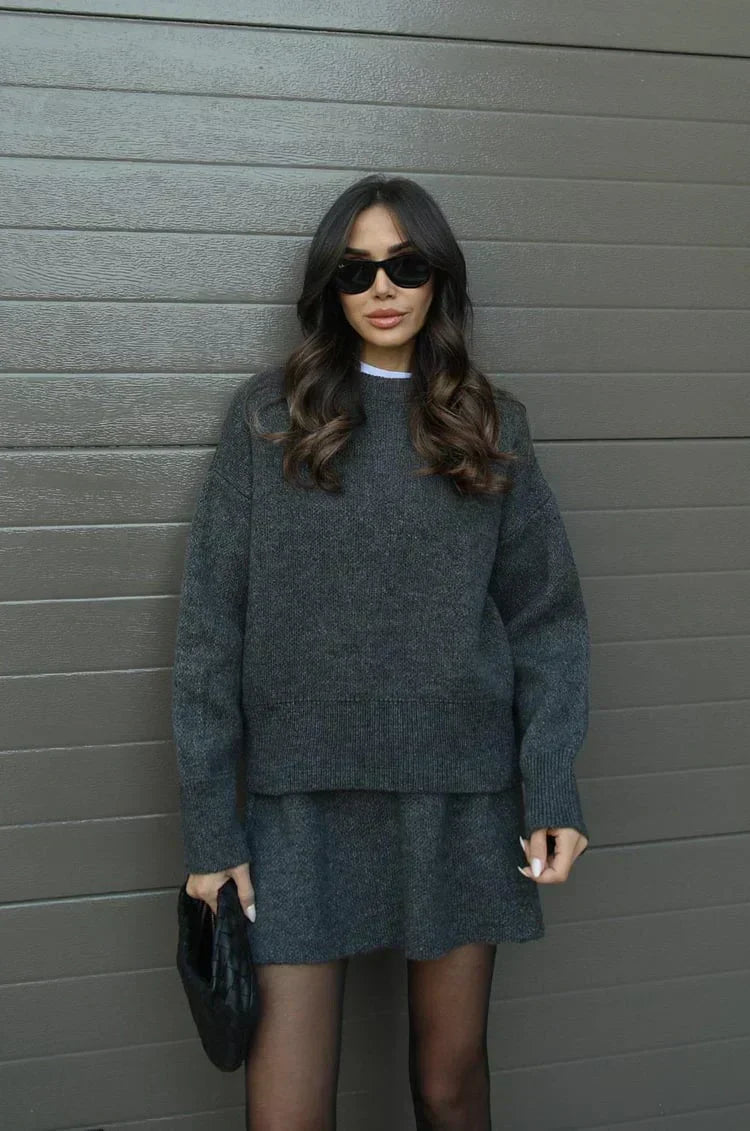 Emmy - Ensemble Pull et Jupe Douceur Cachemire