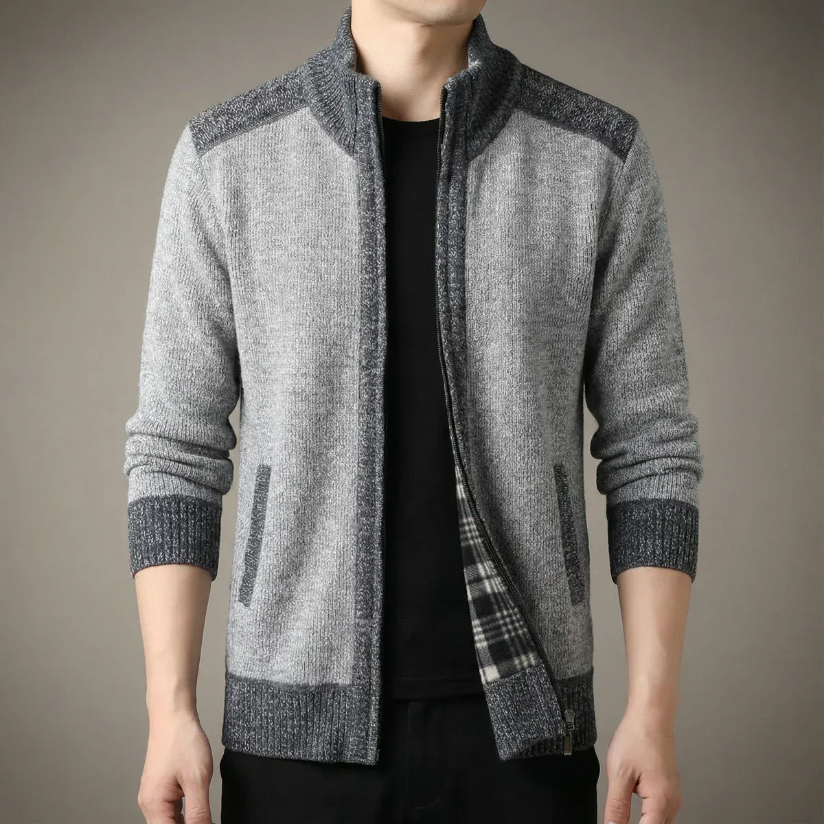 Timothé - Gilet Zippé en Maille d'Exception