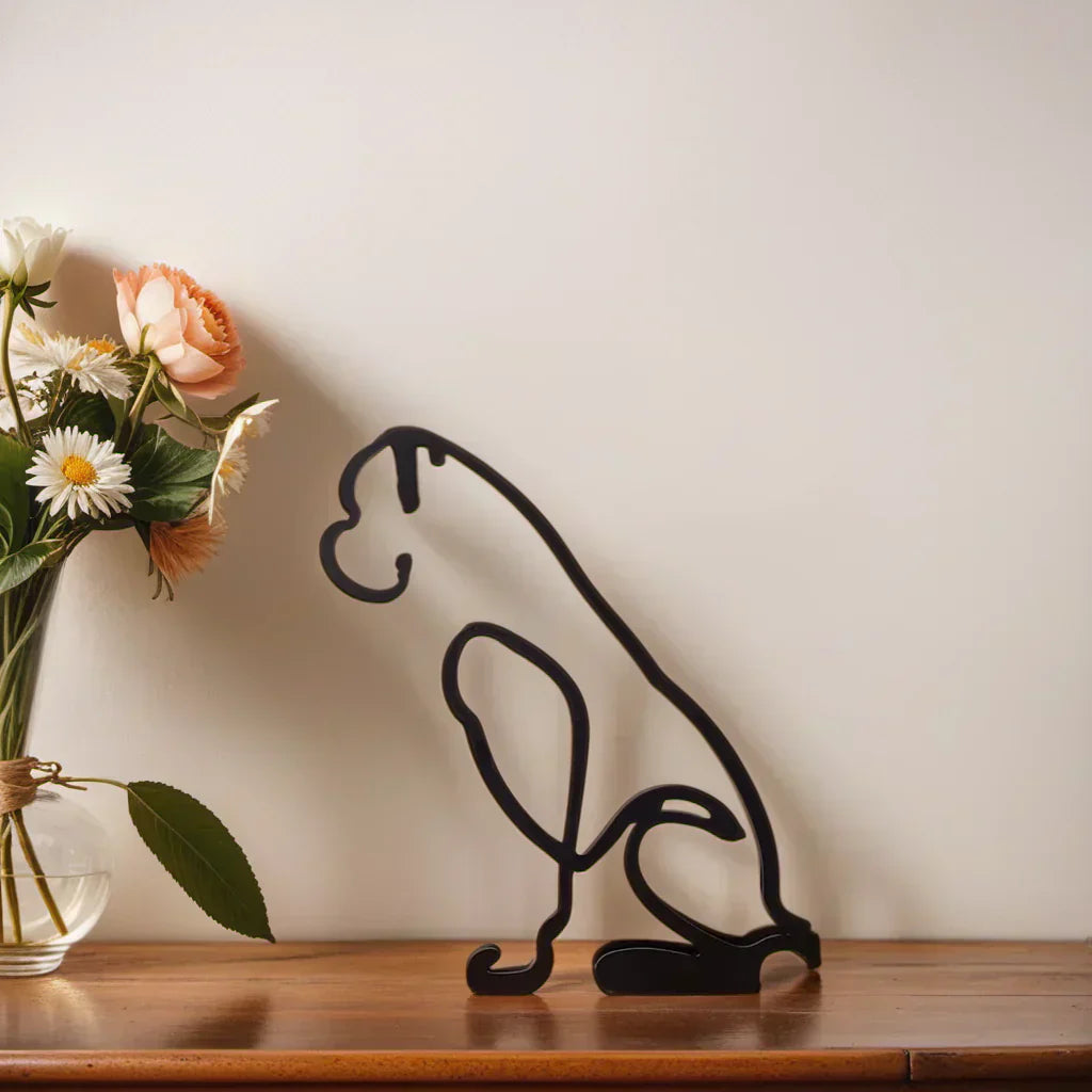 Skund™ - Hunderrace Line Art Skulptur