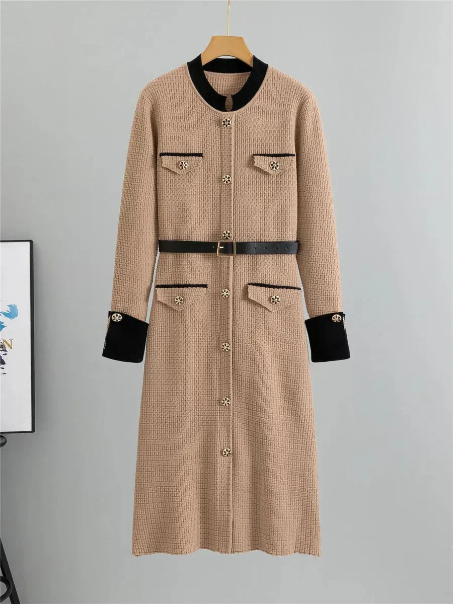 Oksana - Robe en Laine Sophistiquée