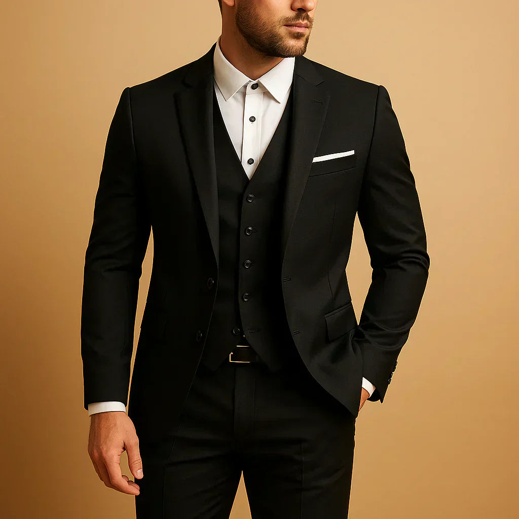 Serguei - Traje de Hombre de 3 Piezas con Chaqueta y Pantalones