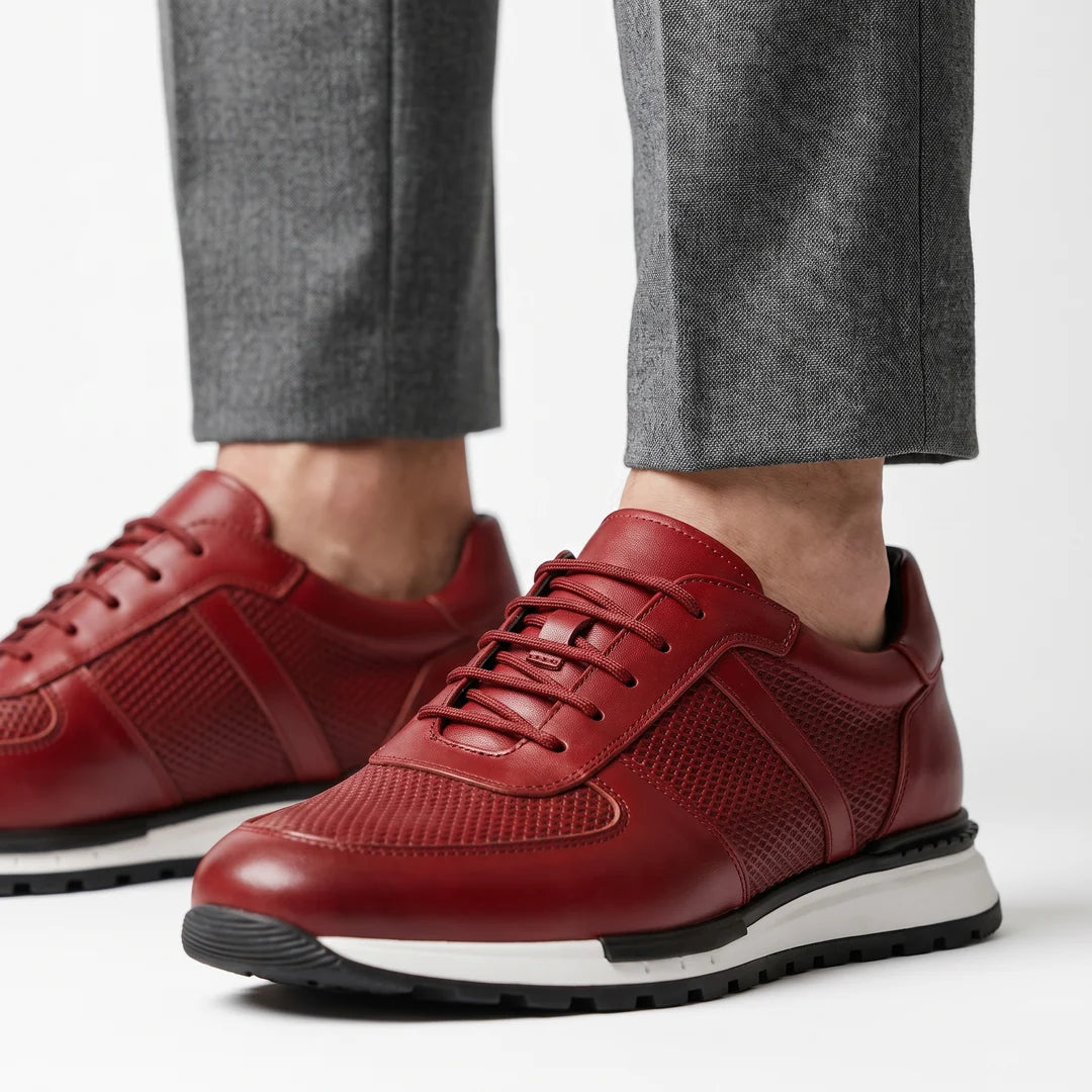 Nils - Zapatillas Masculinas Cómodas Ortopédicas de Cuero