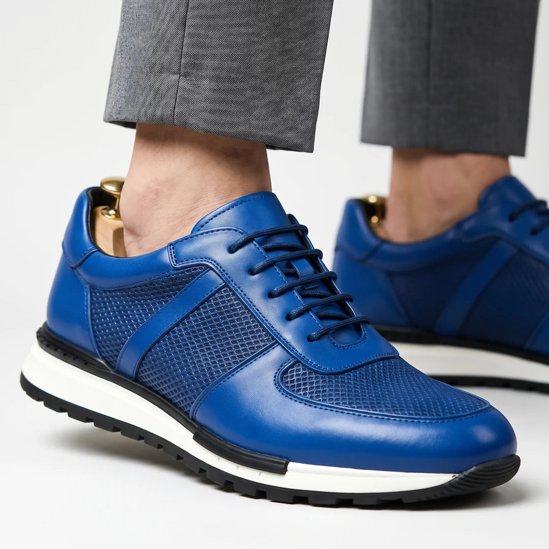 Nils - Zapatillas Masculinas Cómodas Ortopédicas de Cuero
