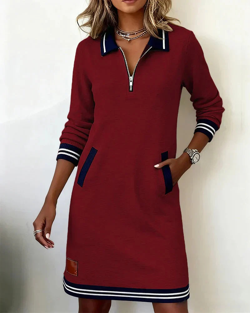 Halima - Vestido Polo De Manga Larga De Algodón