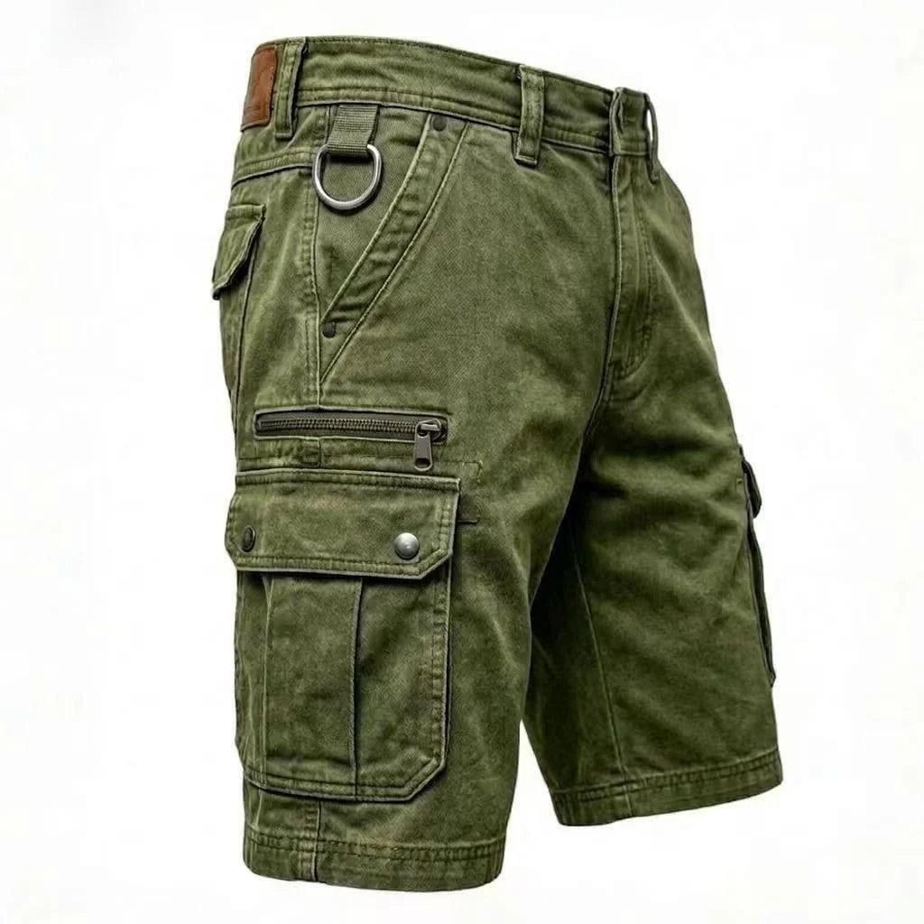 Cyle - Shorts Cargo de Denim Resistentes y Versátiles
