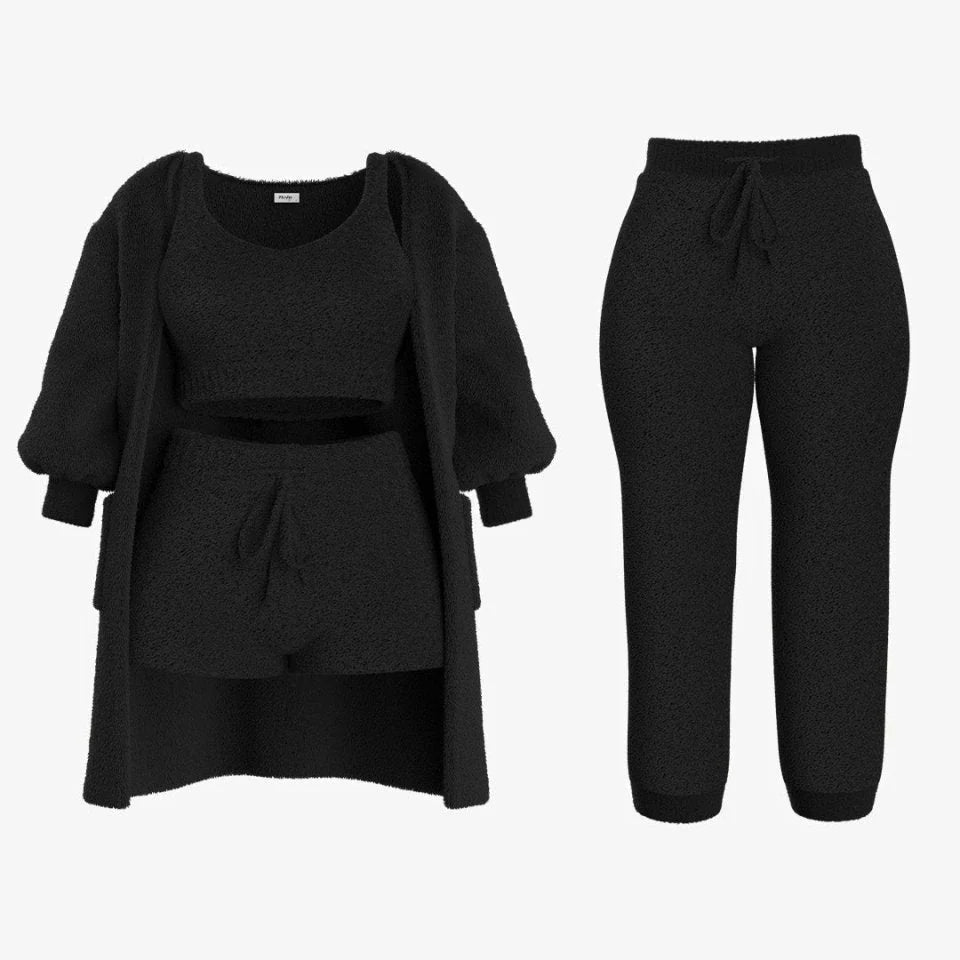 Katrina - Conjunto Acogedor de Punto 4pzs