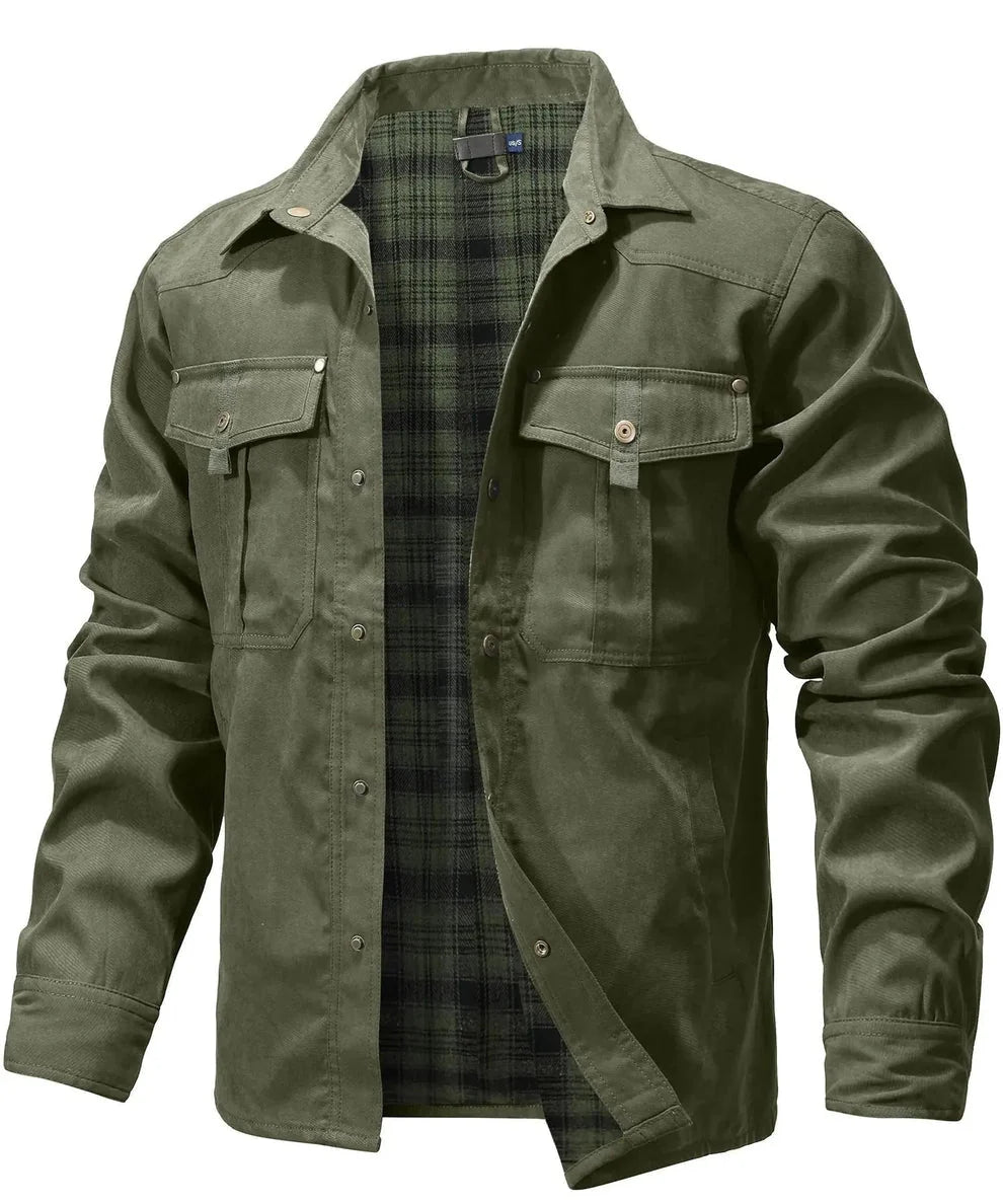 Rudel - Chaqueta Camisera Casual Chic de Algodón
