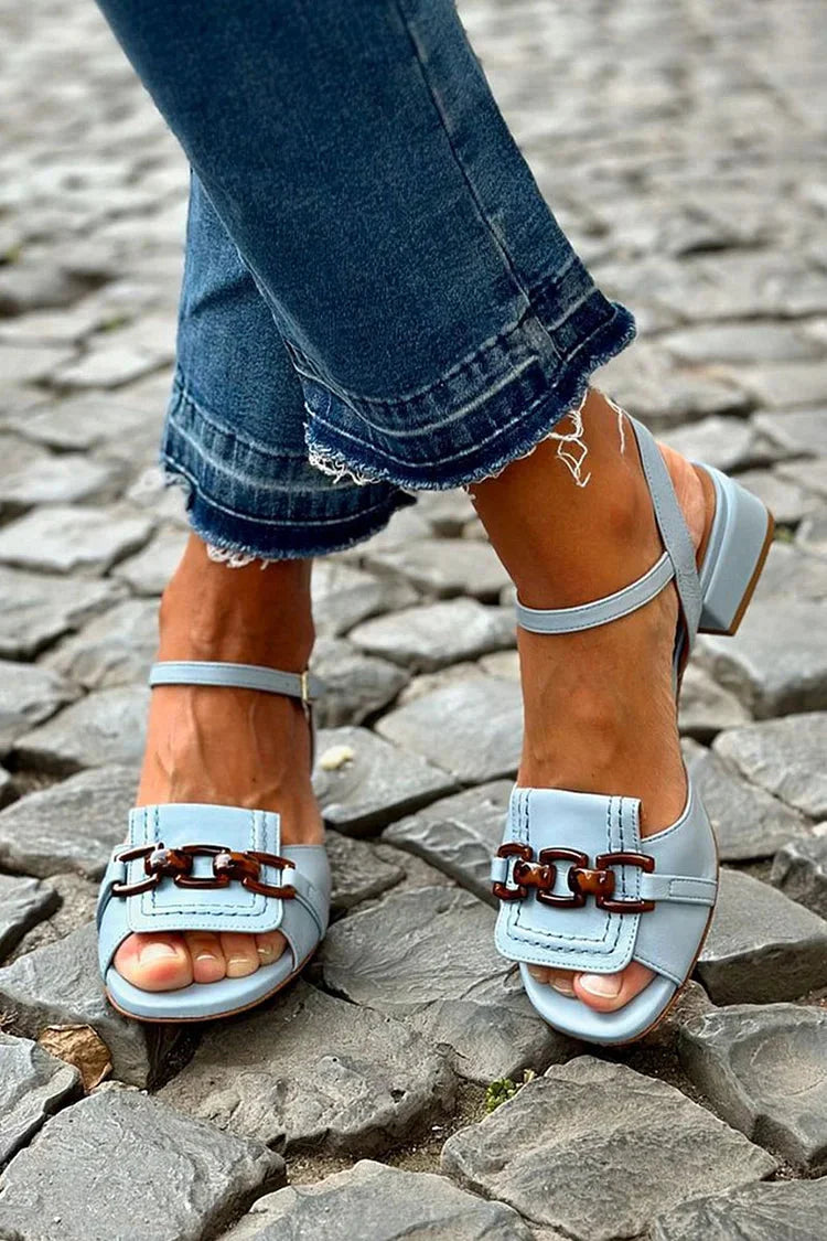 Lyséa - Sandalias Chic y Cómodas Azul Cielo