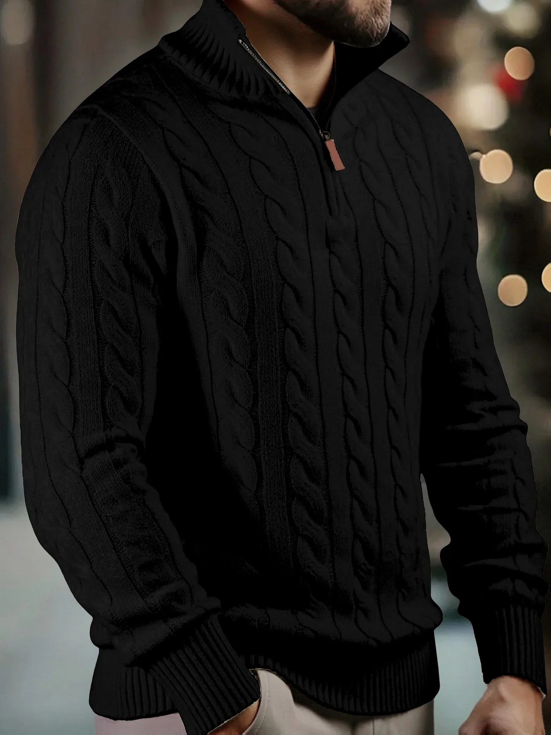Grigor - Pull Camionneur Maille Naturelle Premium Torsadée