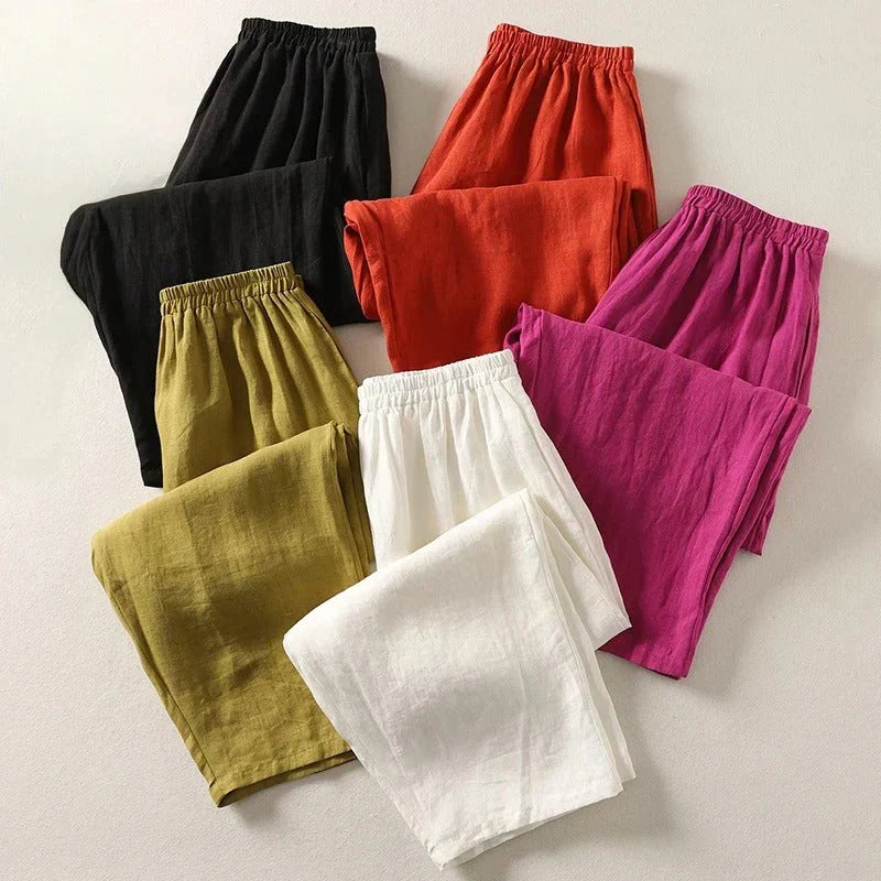 Dayana - Paquete de 5 Pantalones Ligeros de Lino