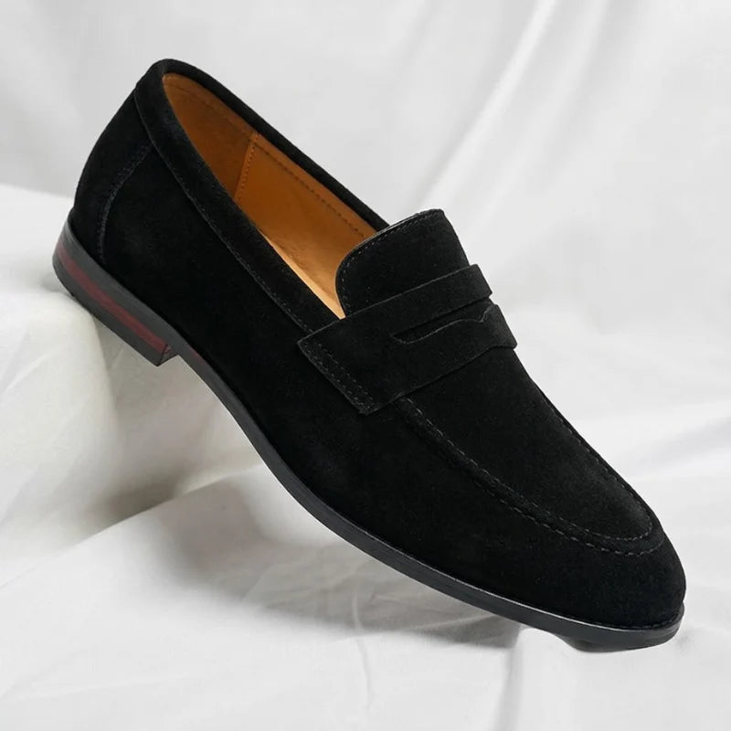 Rouben - Mocasines Retro Chic de Ante Natural