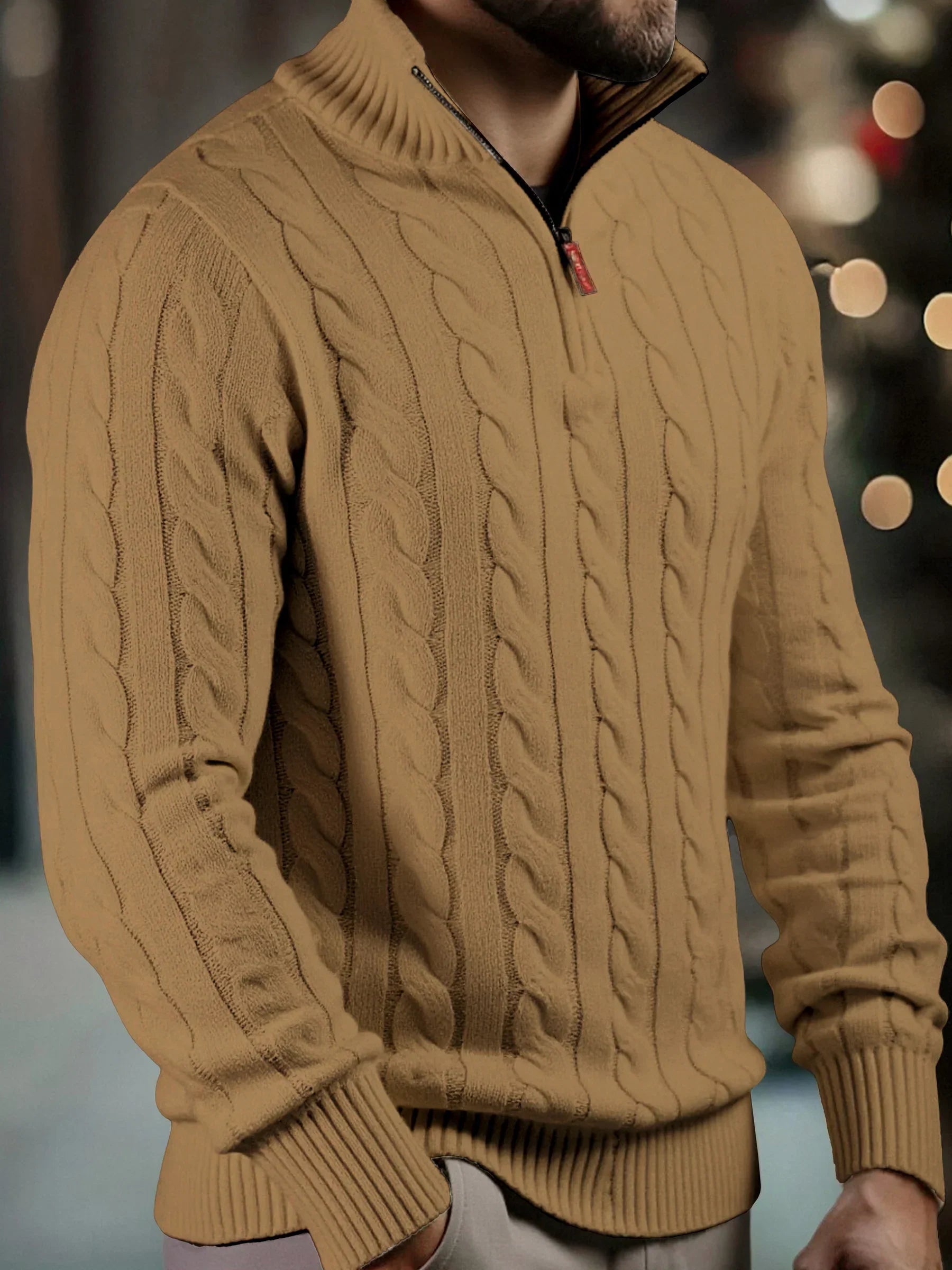 Grigor - Pull Camionneur Maille Naturelle Premium Torsadée