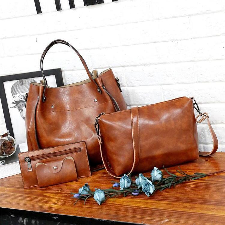 Gilda - Conjunto de Bolsos de Cuero 4pzs
