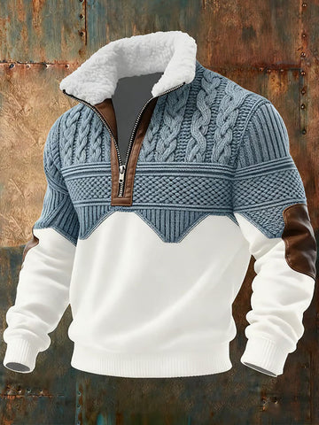 Léon - Pull Camionneur Polaire Premium Multi Matières