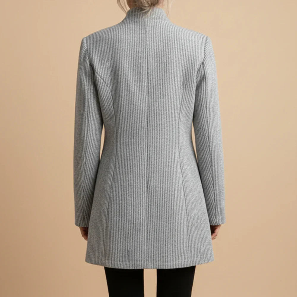 Vera - Élégante Veste Cintrée Grise