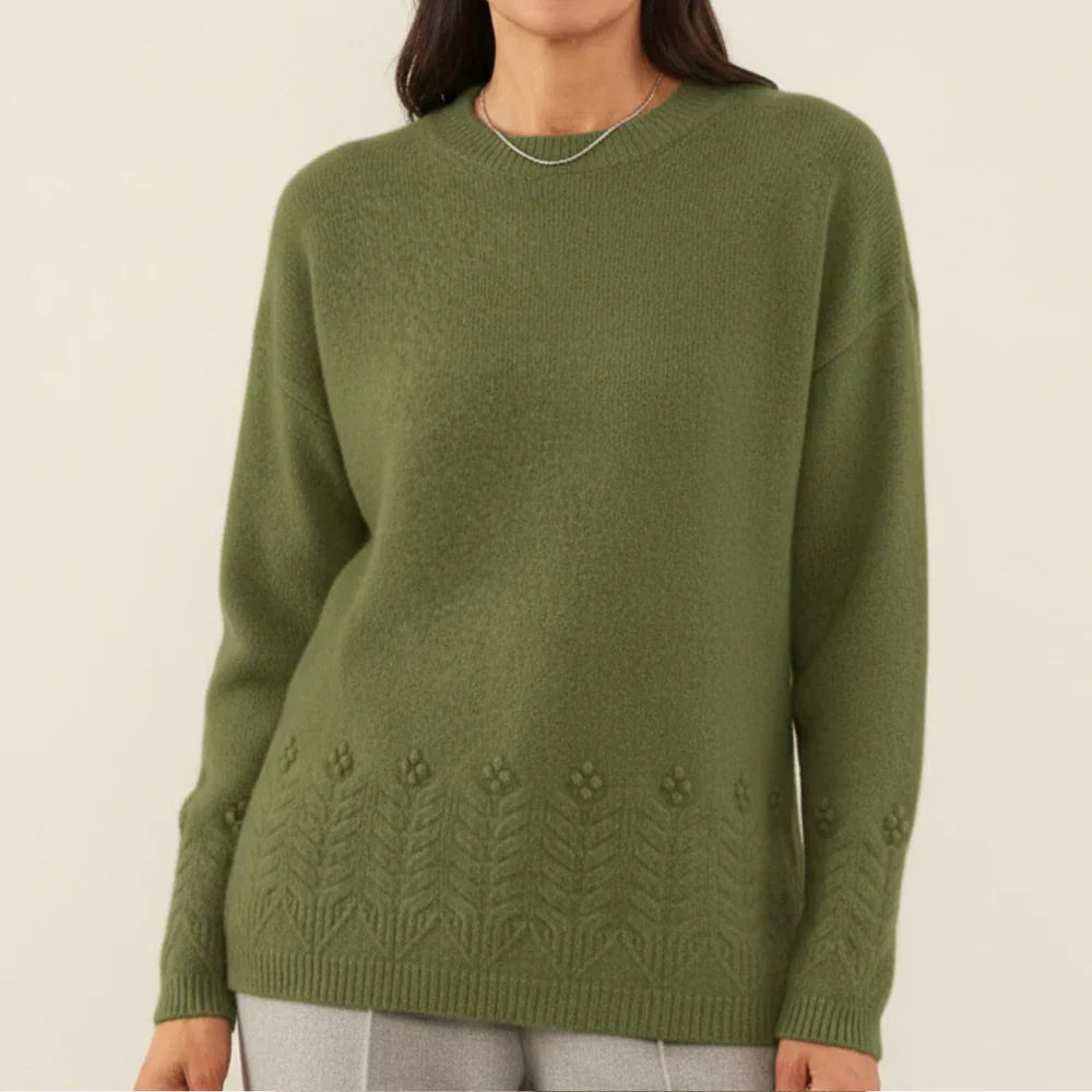 Claudia - Pull Doux Mélange Raffiné de Laine et Cachemire
