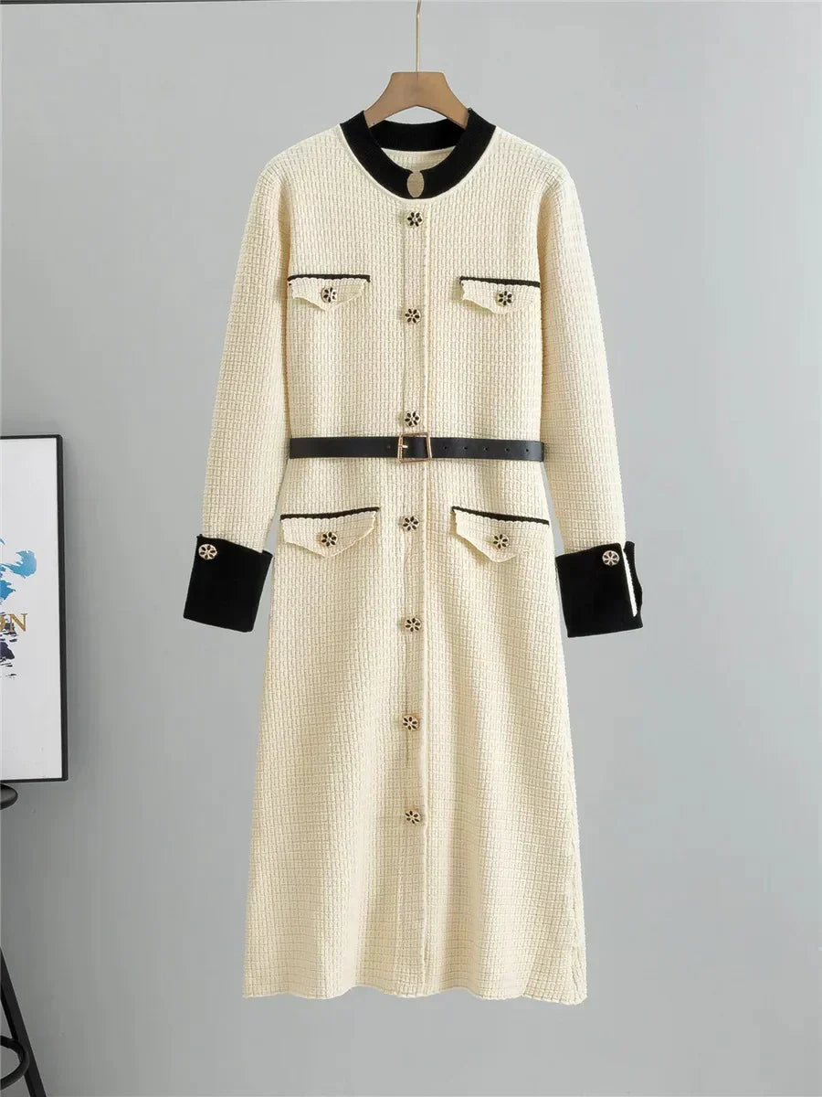Oksana - Robe en Laine Sophistiquée