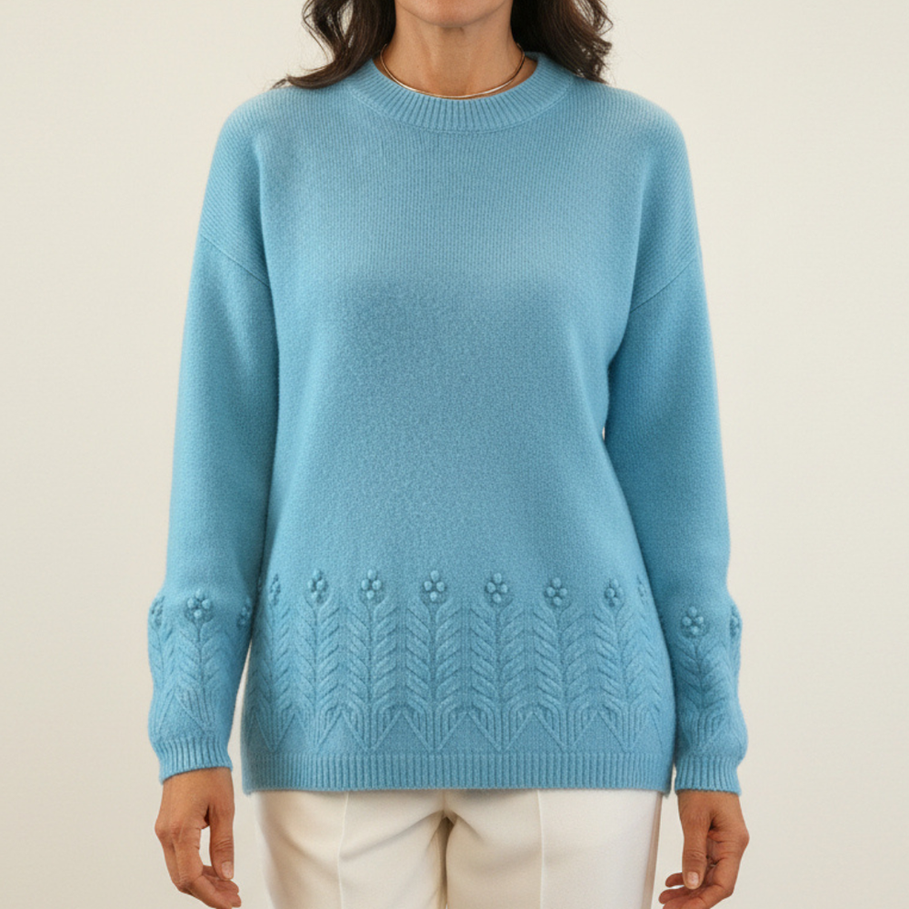 Claudia - Pull Doux Mélange Raffiné de Laine et Cachemire