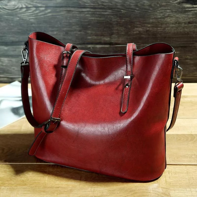 Erika - Sac Cabas Vintage en Cuir Premium