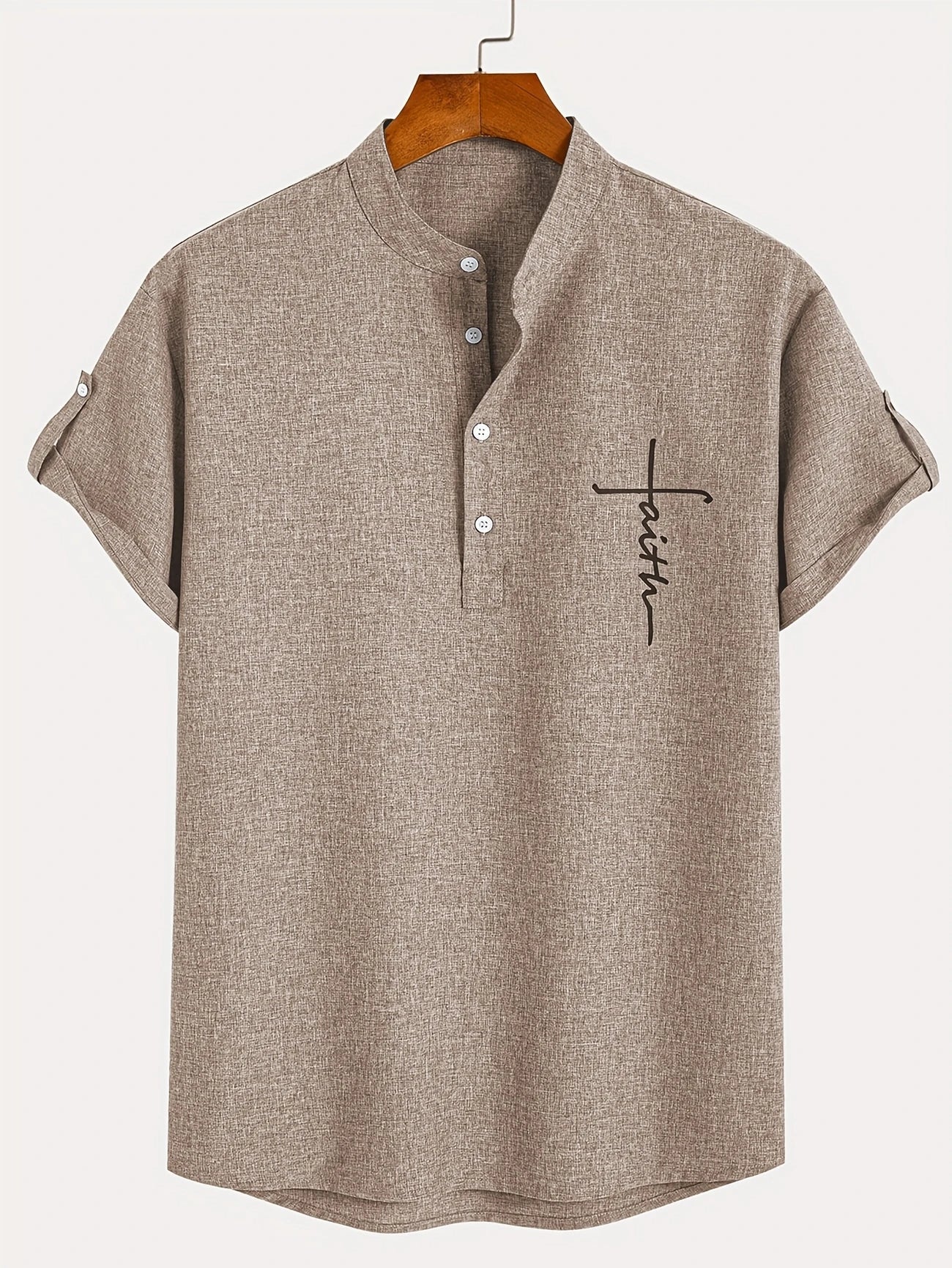 Cristiano - Camisa de Manga Corta "Faith" para Hombre