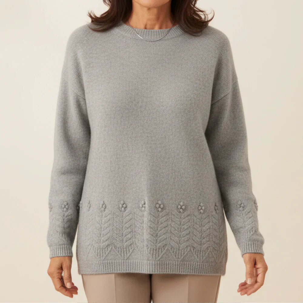 Claudia - Pull Doux Mélange Raffiné de Laine et Cachemire