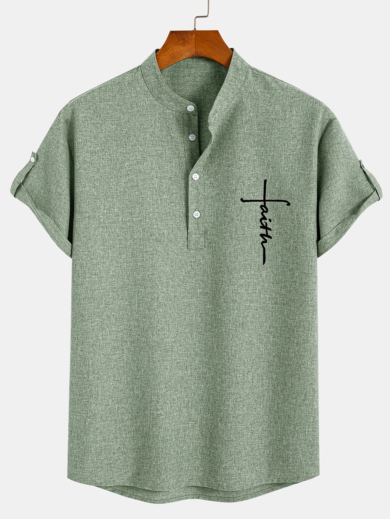 Cristiano - Camisa de Manga Corta "Faith" para Hombre