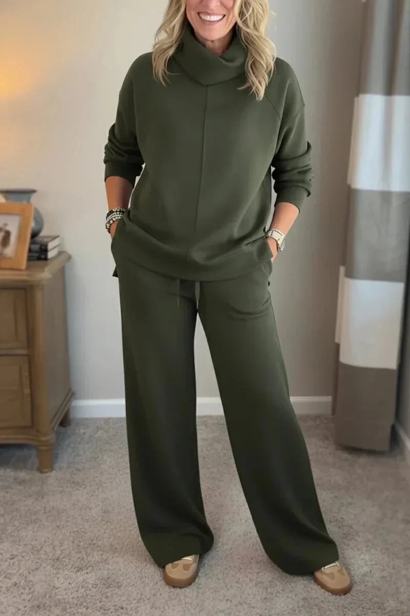 Petia - Ensemble Complet Pull et Pantalon Décontracté
