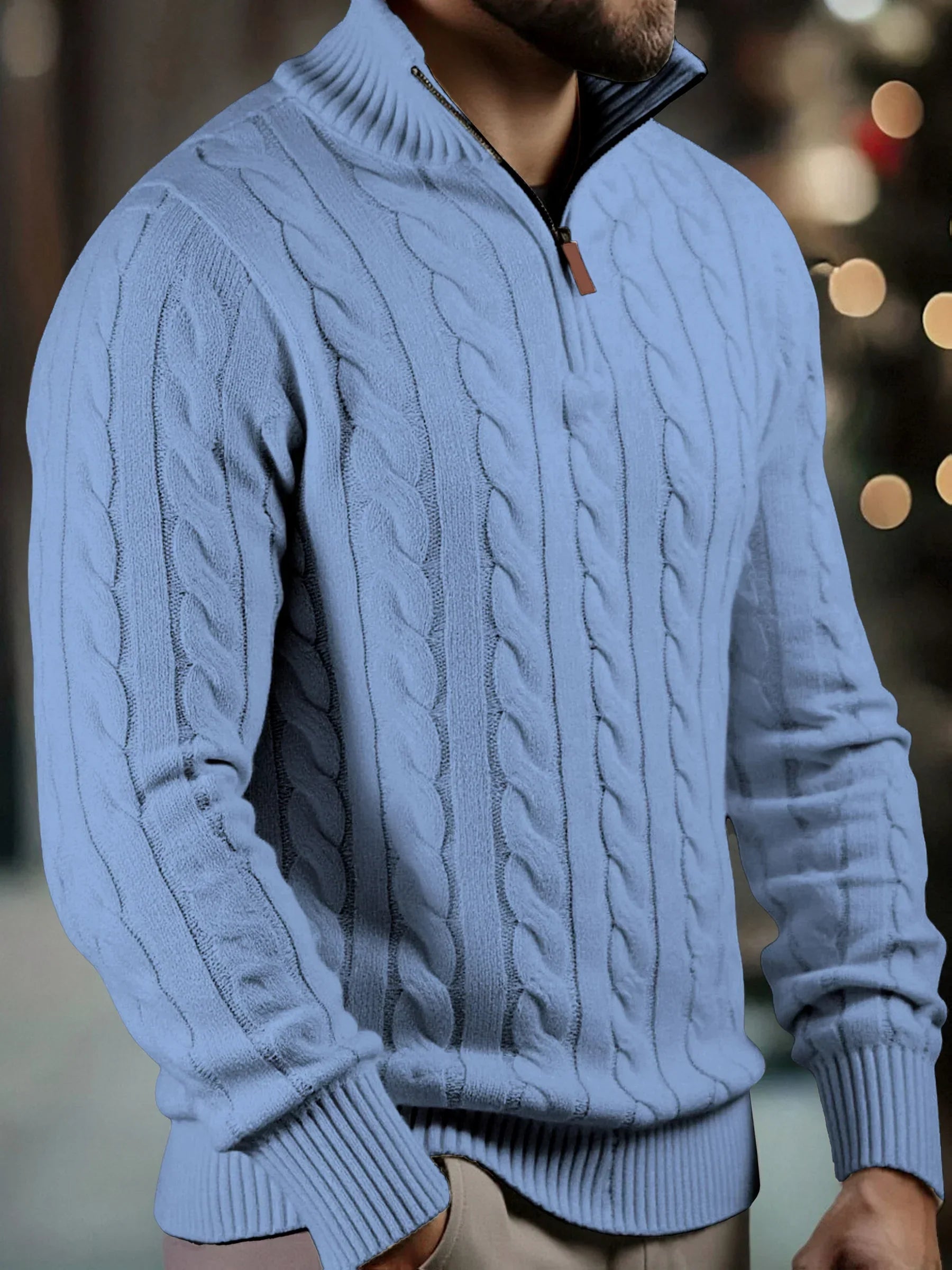 Grigor - Pull Camionneur Maille Naturelle Premium Torsadée