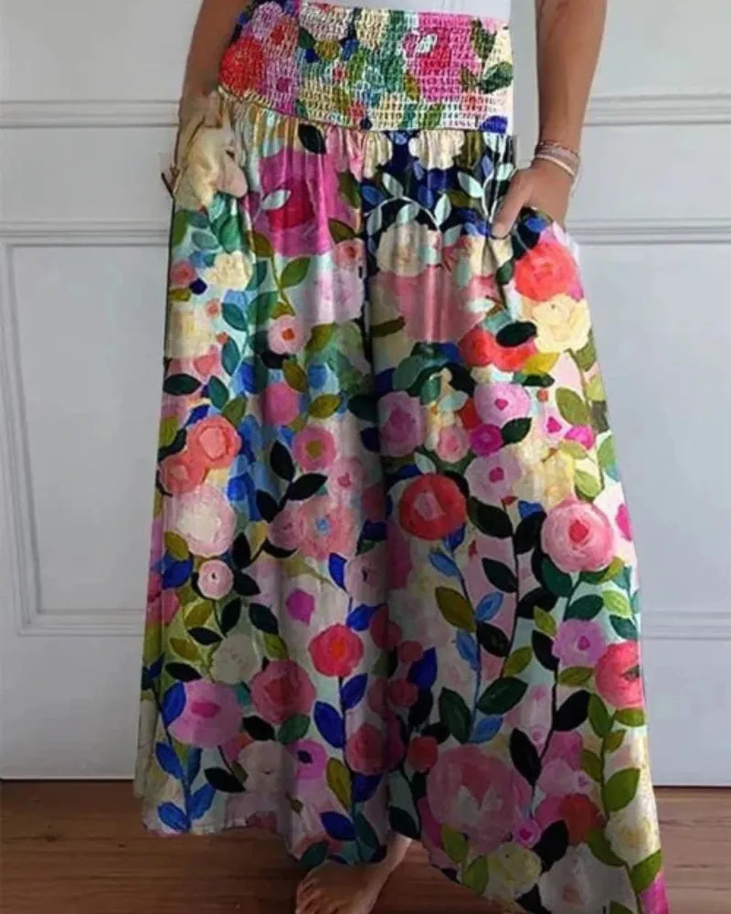 Jytte - Pantalones Anchos de Cintura Alta Ultra Cómodos