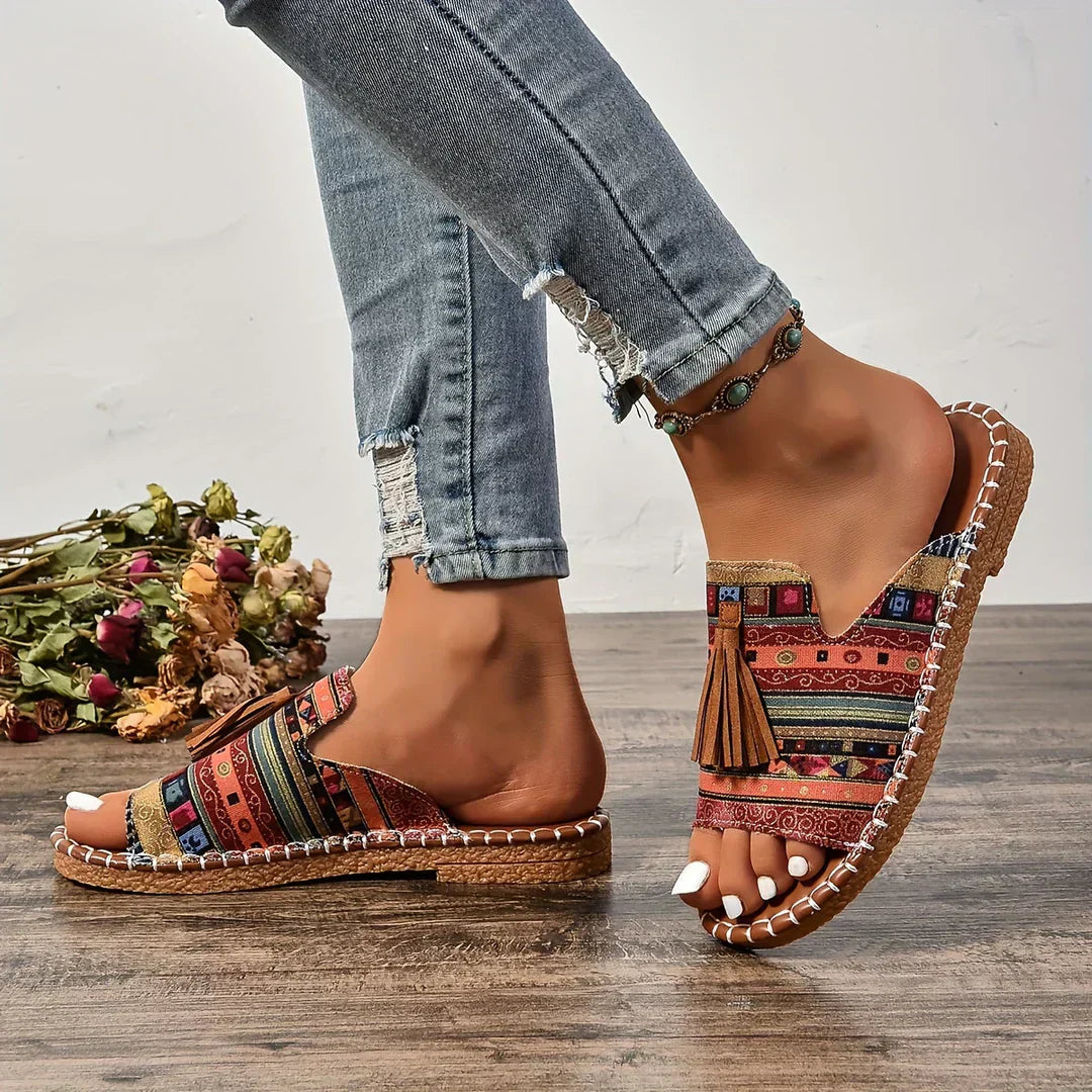 Bettina - Komfortable Sandaler i Bohemestil