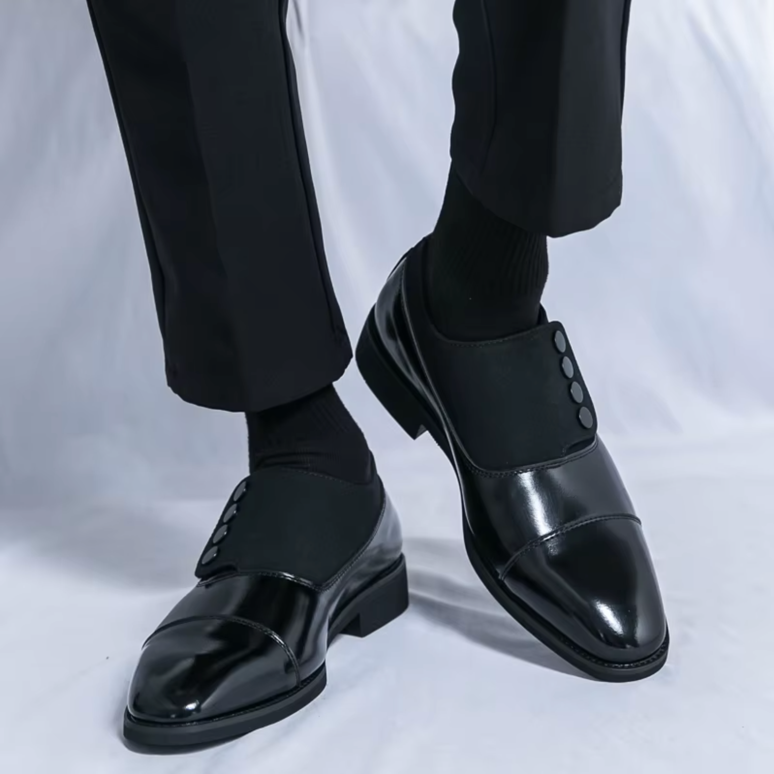 Frédéric - Derbies Boutonnés en Cuir Premium