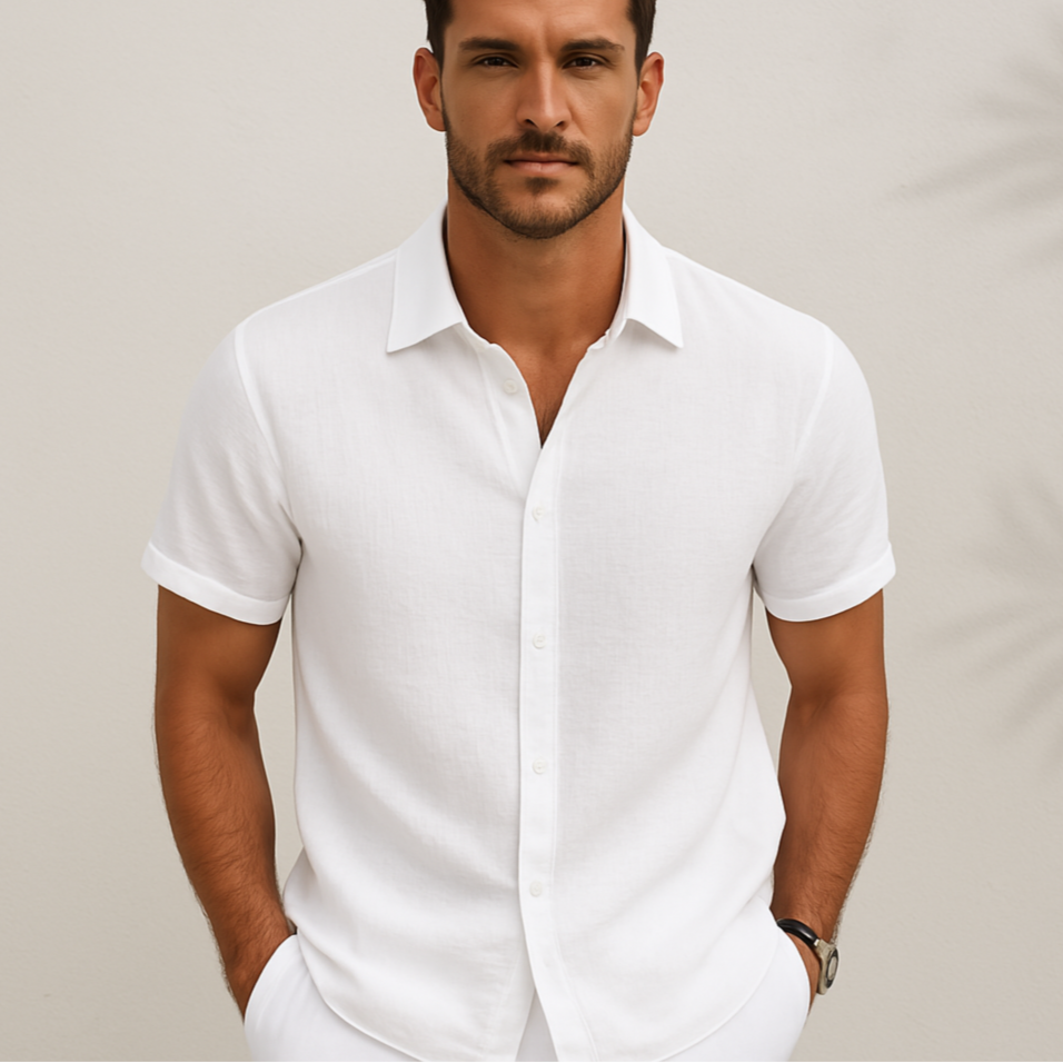 Davis - Camisa de Lino Básica 2026