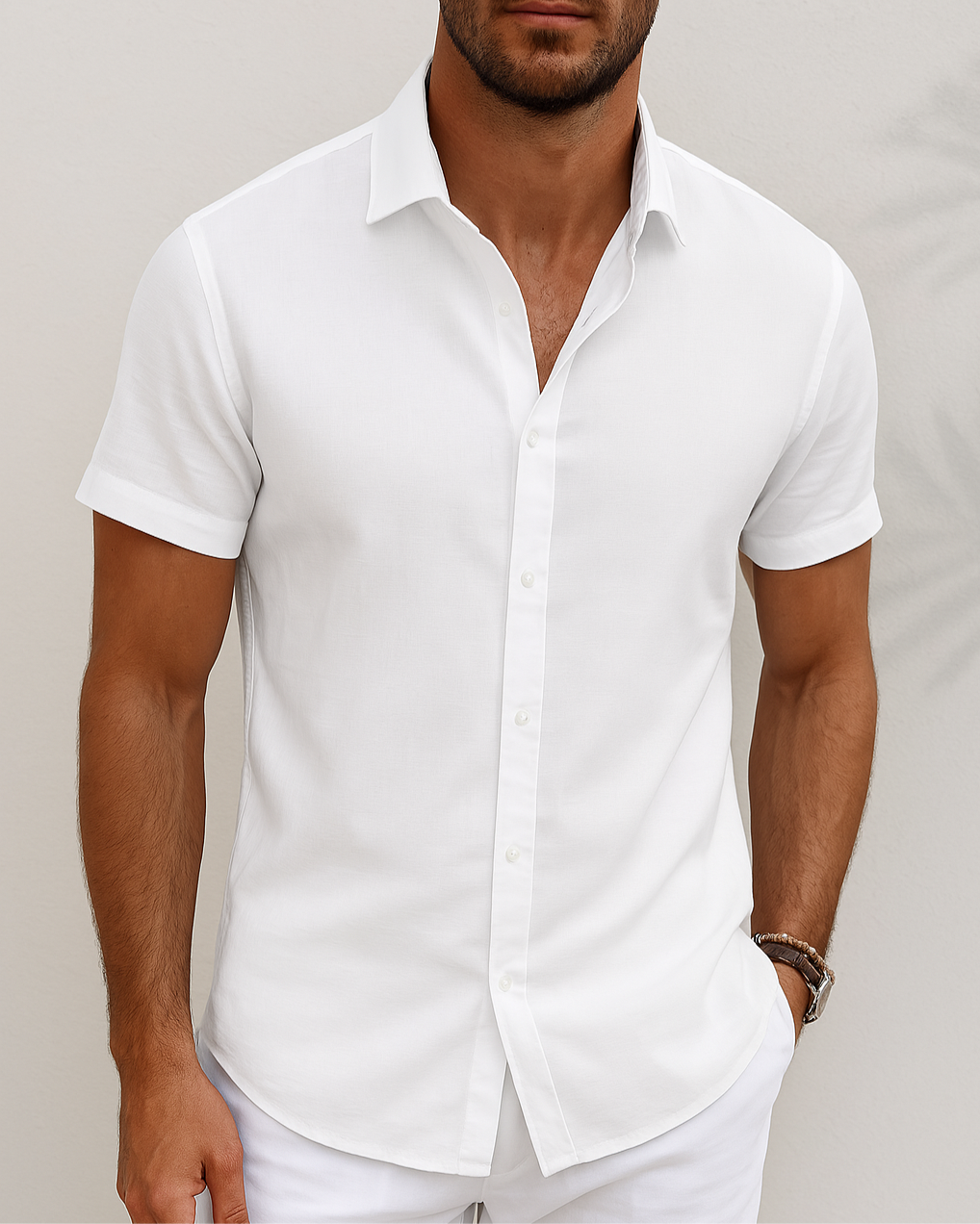 Davis - Camisa de Lino Básica 2026