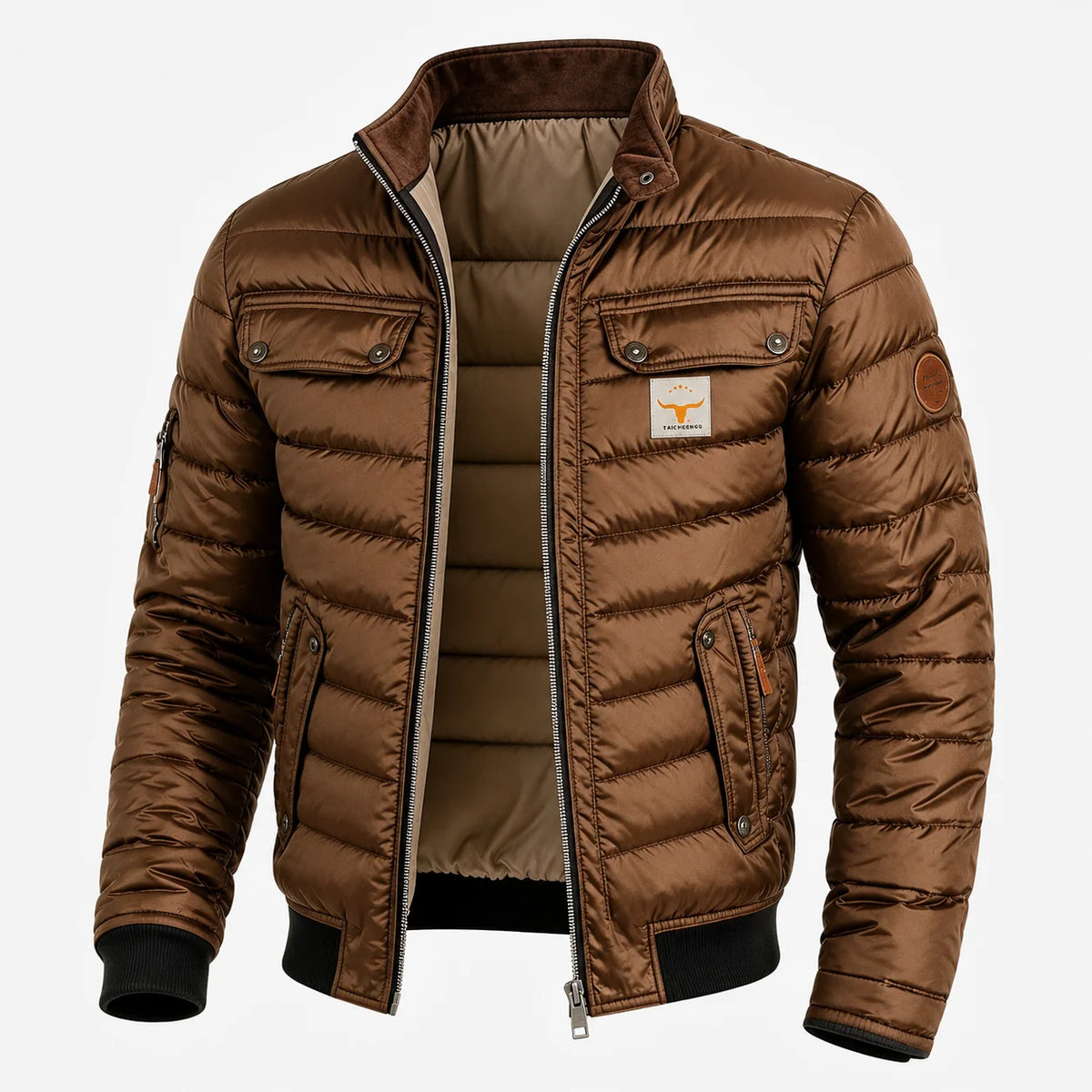 Jack - Abrigo Acolchado Masculino con Múltiples Bolsillos