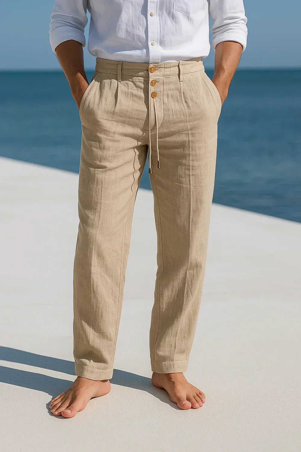 Corentin - Pantalones de Lino Elegantes y Refinados