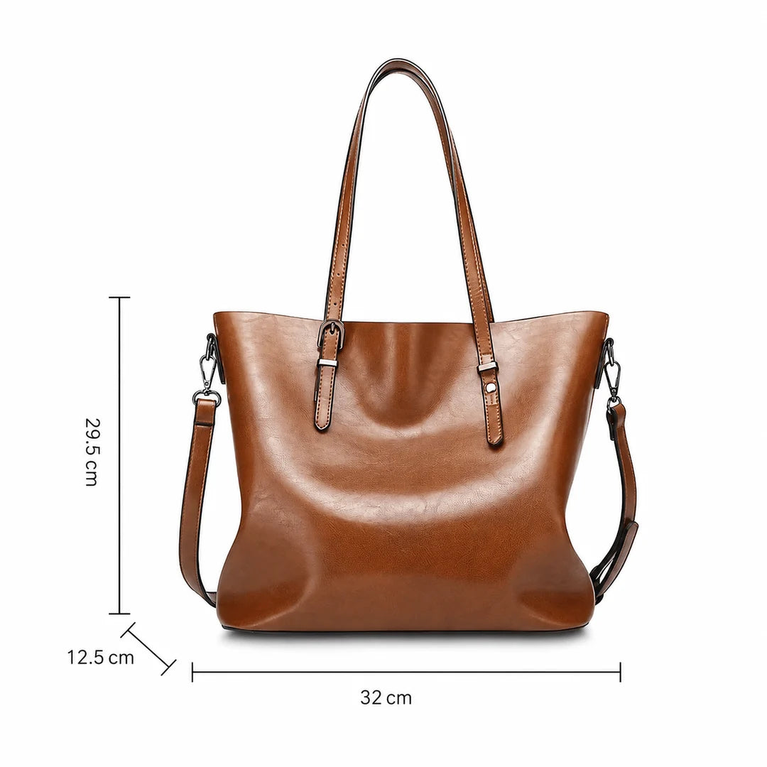 Erika - Bolso Shopper Vintage de Cuero Premium