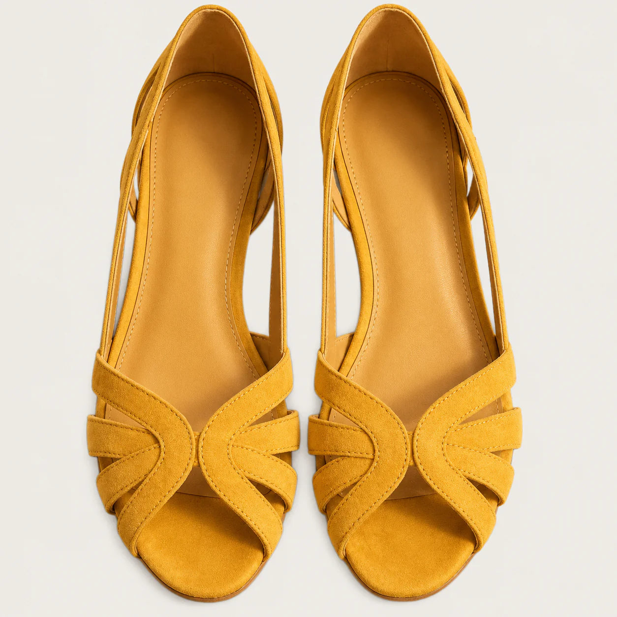 Eulalie - Sandalias Planas con Brillo Femeninas