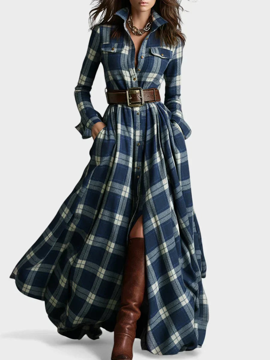 Céleste - Majestueuse Robe Chemise Rétro