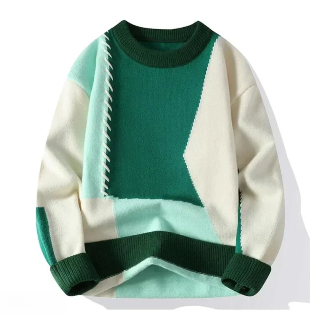 Romarick - Pletený Sveter Color Block