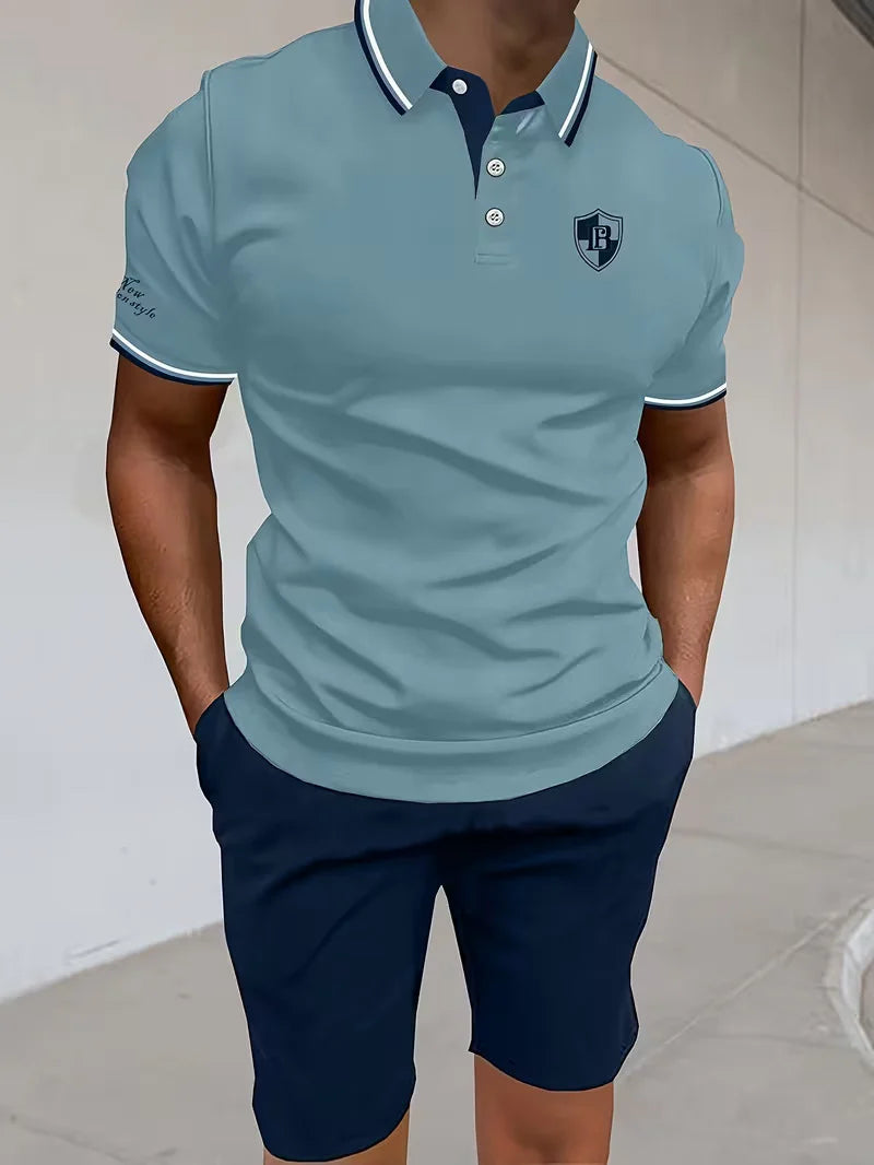 Philbert - Conjunto Completo Polo y Shorts Chic Casual